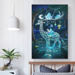 Girafe  Peinture sur toile sans cadre, impressions posters art mural pour déco maison chambre bureau