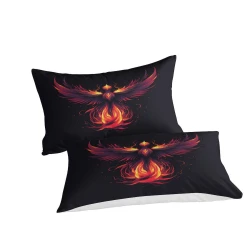 Phoenix Funda Nórdica Impresa en 3D Suave 3 Piezas Ropa de Cama para Niños Niñas