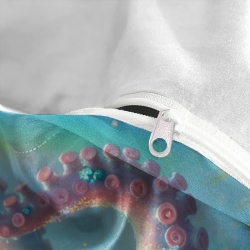 Oktopus 3D Gedruckter Bettbezug Weiche 3-teilige Bettwäsche für Jungen Mädchen