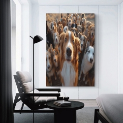 Australischer Schäferhund Unrahmtes Leinwandbild, Wandkunst-Poster-Drucke für Zuhause, Schlafzimmer, Büro Dekoration