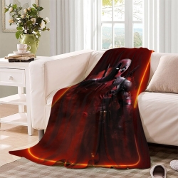 Marvel Deadpool Plaid en Polaire Imprimé 3D Couverture Douce Confortable pour Canapé Lit Bureau