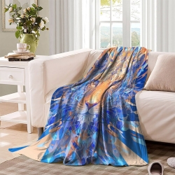 Lion Plaid en Polaire Imprimé 3D Couverture Douce Confortable pour Canapé Lit Bureau
