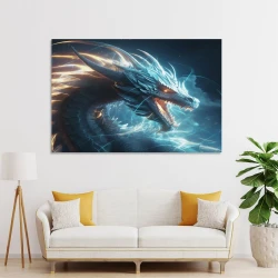 occidental Dragón Pintura en lienzo sin marco, impresiones de pósters arte pared para decoración hogar dormitorio oficina
