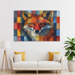 Renard Peinture sur toile sans cadre, impressions posters art mural pour déco maison chambre bureau