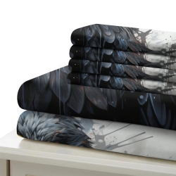 Aigle Housse de Couette Imprimée 3D Douce 3 Pièces Literie Garçons Filles