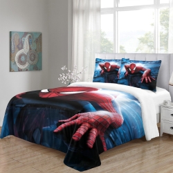 Avengers Spider Man Housse de Couette Imprimée 3D Douce 3 Pièces Literie Garçons Filles