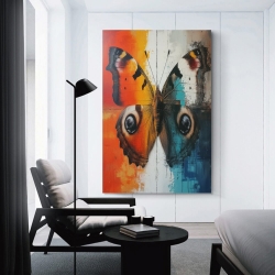 Papillon Peinture sur toile sans cadre, impressions posters art mural pour déco maison chambre bureau