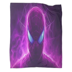 Avengers Spider-Man Plaid en Polaire Imprimé 3D Couverture Douce Confortable pour Canapé Lit Bureau