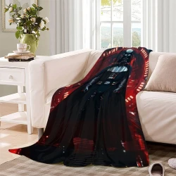 Darth Vader Star Wars Manta de Forro Polar Impresa en 3D Suave y Acogedora para Sofá Cama Oficina  
