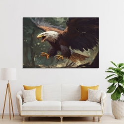 Aigle Peinture sur toile sans cadre, impressions posters art mural pour déco maison chambre bureau