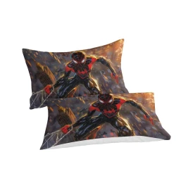 Avengers Spider Man Housse de Couette Imprimée 3D Douce 3 Pièces Literie Garçons Filles