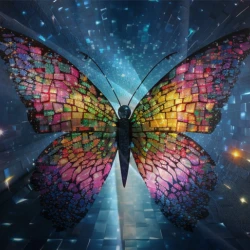 Papillon Housse de Couette Imprimée 3D Douce 3 Pièces Literie Garçons Filles
