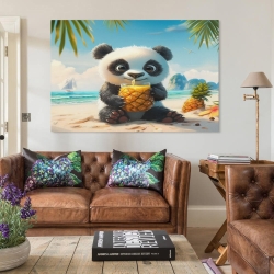 Panda Peinture sur toile sans cadre, impressions posters art mural pour déco maison chambre bureau