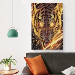 Tigre Peinture sur toile sans cadre, impressions posters art mural pour déco maison chambre bureau