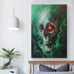 Crâne Peinture sur toile sans cadre, impressions posters art mural pour déco maison chambre bureau