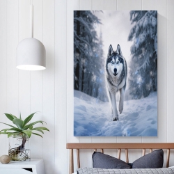 Husky Peinture sur toile sans cadre, impressions posters art mural pour déco maison chambre bureau