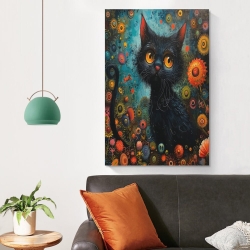 Chat Peinture sur toile sans cadre, impressions posters art mural pour déco maison chambre bureau