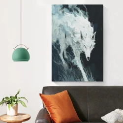 Loup Peinture sur toile sans cadre, impressions posters art mural pour déco maison chambre bureau