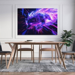 Loup Peinture sur toile sans cadre, impressions posters art mural pour déco maison chambre bureau
