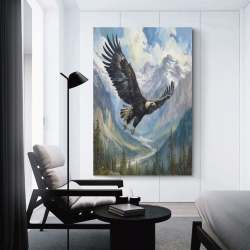 Aigle Peinture sur toile sans cadre, impressions posters art mural pour déco maison chambre bureau