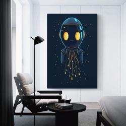 Méduse Peinture sur toile sans cadre, impressions posters art mural pour déco maison chambre bureau