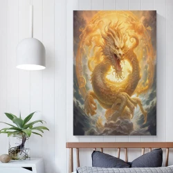 oriental Dragón Pintura en lienzo sin marco, impresiones de pósters arte pared para decoración hogar dormitorio oficina