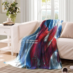 Avengers Spider-Man Plaid en Polaire Imprimé 3D Couverture Douce Confortable pour Canapé Lit Bureau