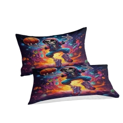 Crâne Housse de Couette Imprimée 3D Douce 3 Pièces Literie Garçons Filles