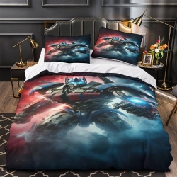 Transformers Optimus Prime Housse de Couette Imprimée 3D Douce 3 Pièces Literie Garçons Filles