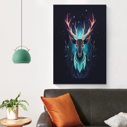 Renne Peinture sur toile sans cadre, impressions posters art mural pour déco maison chambre bureau