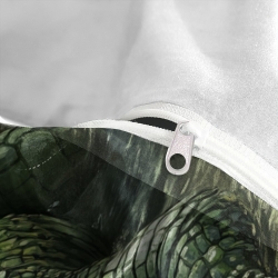 Crocodile Housse de Couette Imprimée 3D Douce 3 Pièces Literie Garçons Filles
