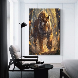 Tigre Peinture sur toile sans cadre, impressions posters art mural pour déco maison chambre bureau