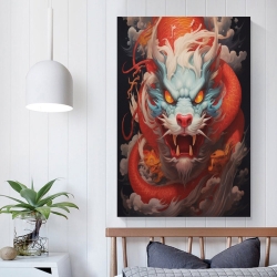 oriental Dragon Peinture sur toile sans cadre, impressions posters art mural pour déco maison chambre bureau