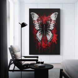 Papillon Peinture sur toile sans cadre, impressions posters art mural pour déco maison chambre bureau