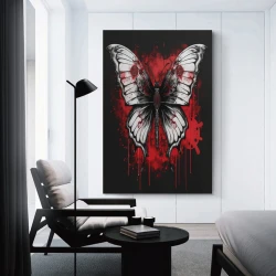 Mariposa Pintura en lienzo sin marco, impresiones de pósters arte pared para decoración hogar dormitorio oficina