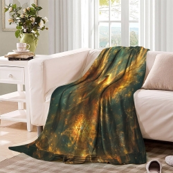 Phénix Plaid en Polaire Imprimé 3D Couverture Douce Confortable pour Canapé Lit Bureau