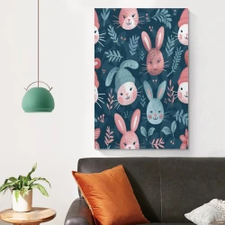 Lapin Petit lapin Peinture sur toile sans cadre, impressions posters art mural pour déco maison chambre bureau
