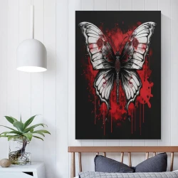Mariposa Pintura en lienzo sin marco, impresiones de pósters arte pared para decoración hogar dormitorio oficina