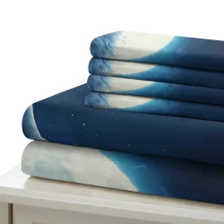 Loup Housse de Couette Imprimée 3D Douce 3 Pièces Literie Garçons Filles