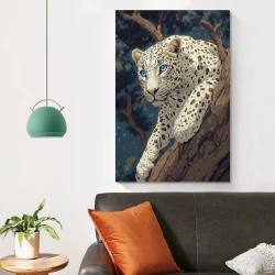 Léopard Peinture sur toile sans cadre, impressions posters art mural pour déco maison chambre bureau