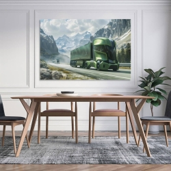 Gros camion Peinture sur toile sans cadre, impressions posters art mural pour déco maison chambre bureau