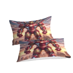 Avengers Iron Man Housse de Couette Imprimée 3D Douce 3 Pièces Literie Garçons Filles