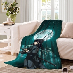 Tueur de démons: Demon Slayer Plaid en Polaire Imprimé 3D Couverture Douce Confortable pour Canapé Lit Bureau