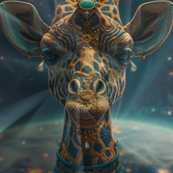 Girafe Housse de Couette Imprimée 3D Douce 3 Pièces Literie Garçons Filles
