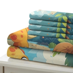 Dinosaure Housse de Couette Imprimée 3D Douce 3 Pièces Literie Garçons Filles