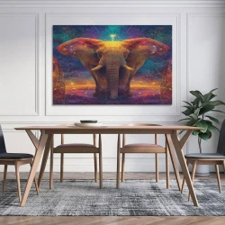 Éléphant Peinture sur toile sans cadre, impressions posters art mural pour déco maison chambre bureau