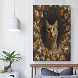 Chat Peinture sur toile sans cadre, impressions posters art mural pour déco maison chambre bureau