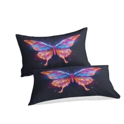 Papillon Housse de Couette Imprimée 3D Douce 3 Pièces Literie Garçons Filles