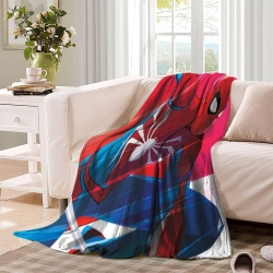 Avengers Spider-Man Plaid en Polaire Imprimé 3D Couverture Douce Confortable pour Canapé Lit Bureau