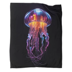 Medusa Manta de Forro Polar Impresa en 3D Suave y Acogedora para Sofá Cama Oficina